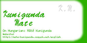 kunigunda mate business card